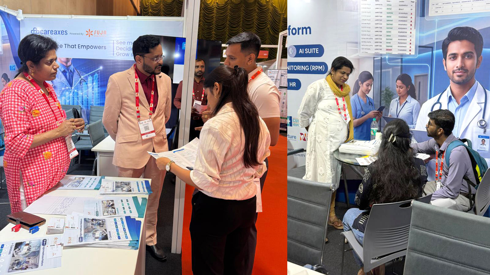 Suja HealthTech Showcased CareAxes HMIS and CureAxes at Medicall Chennai 2026 — image 4